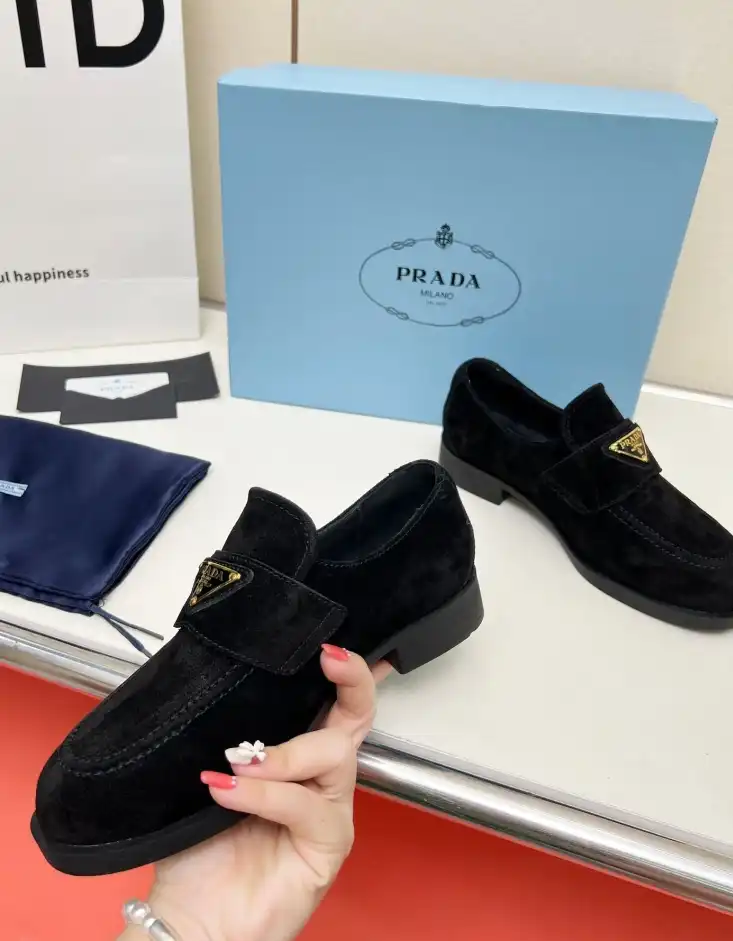 hype Prada Leather Shoes