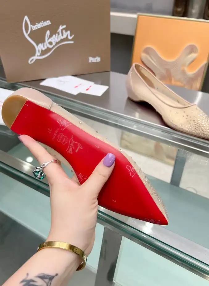 hype Christian Louboutin Flat Shoes