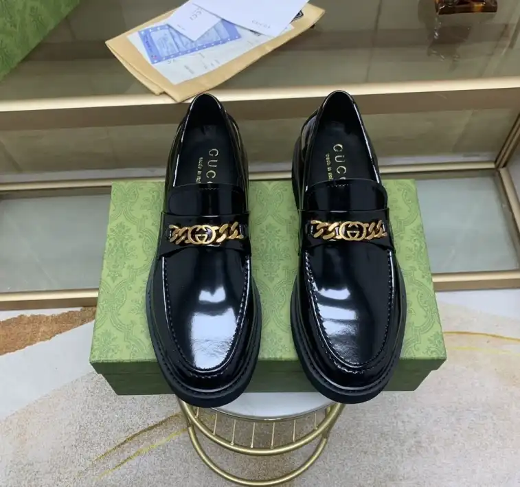 hype Gucci Leather Shoes