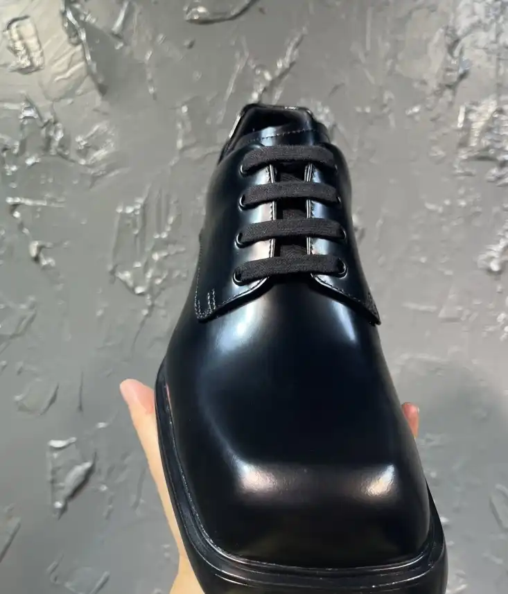 hype Prada Leather Shoes