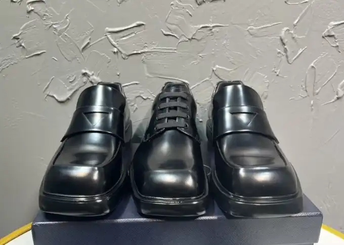 hype Prada Leather Shoes