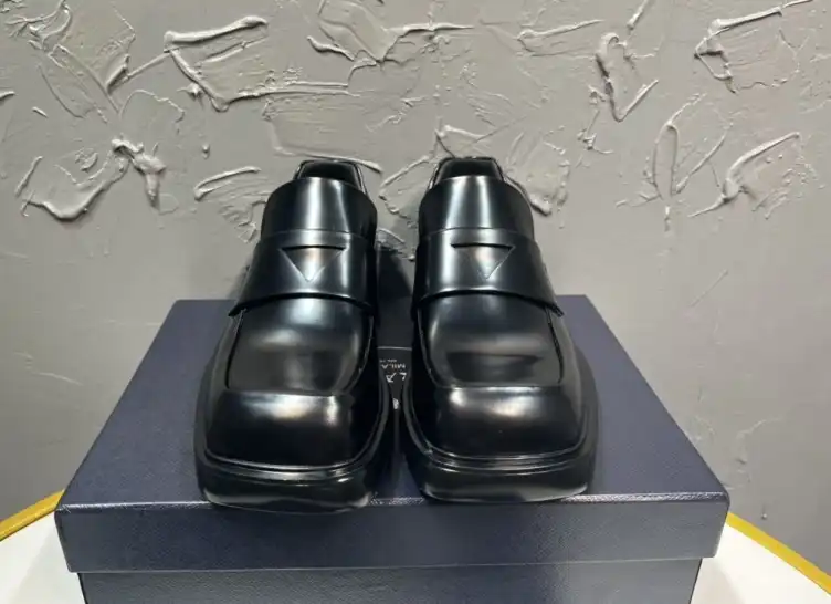 hype Prada Leather Shoes