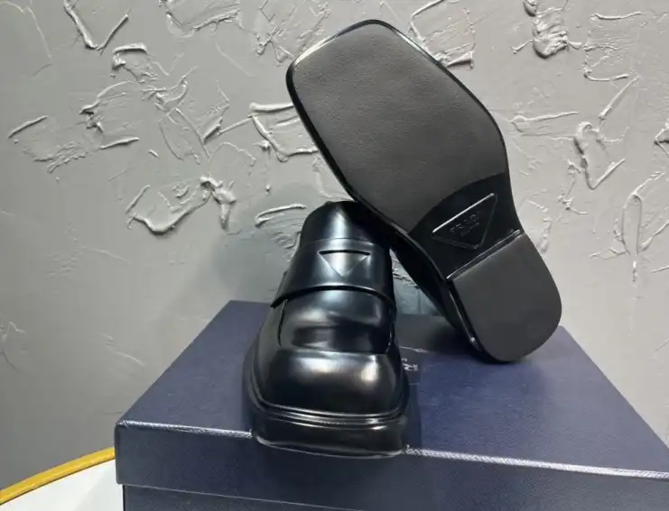 hype Prada Leather Shoes