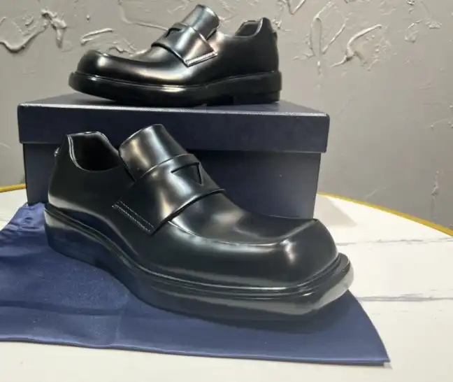 hype Prada Leather Shoes