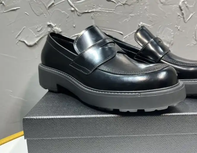 hype Prada Leather Shoes