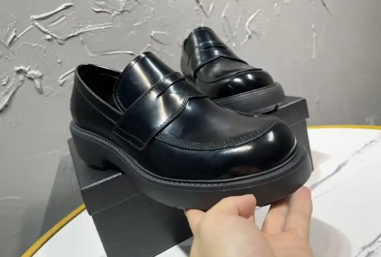 hype Prada Leather Shoes