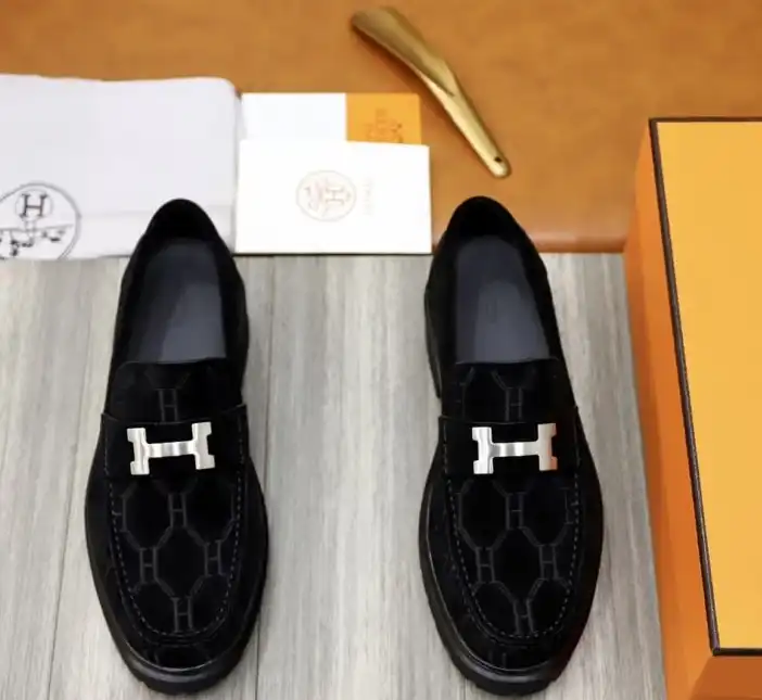 hype Hermes Leather Shoes