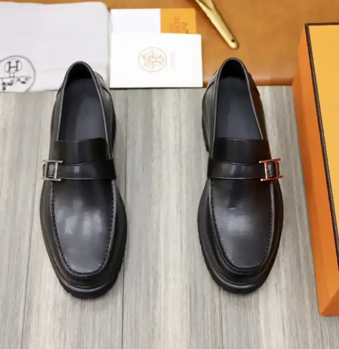 hype Hermes Leather Shoes