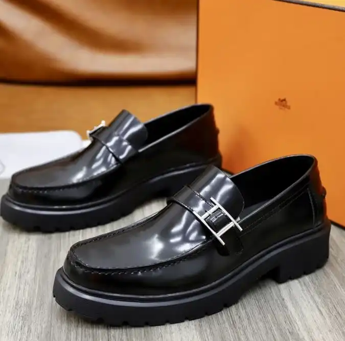 hype Hermes Leather Shoes