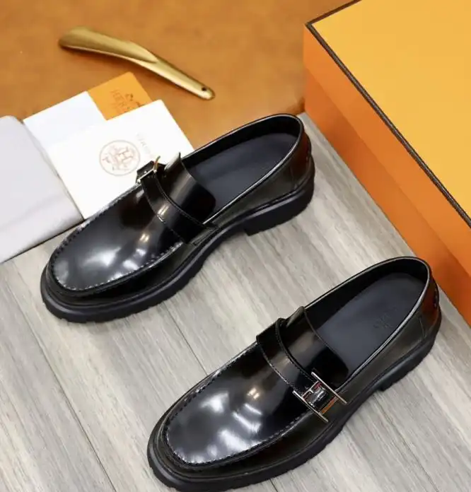 hype Hermes Leather Shoes