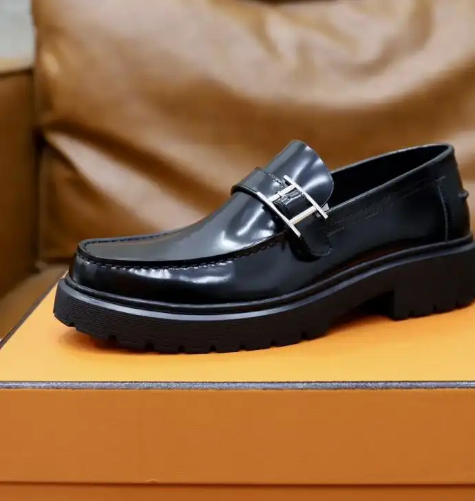 hype Hermes Leather Shoes