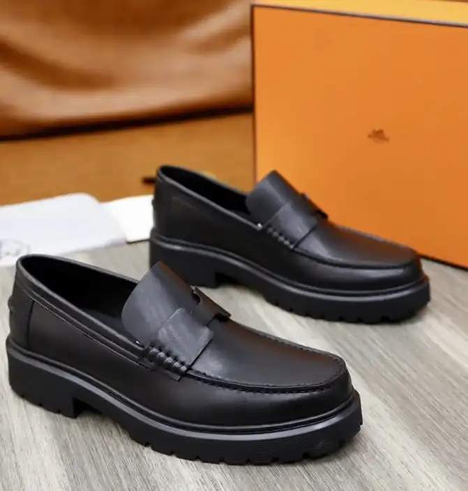 hype Hermes Leather Shoes