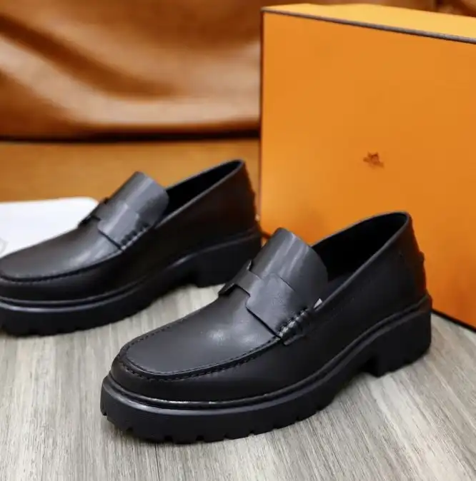 hype Hermes Leather Shoes