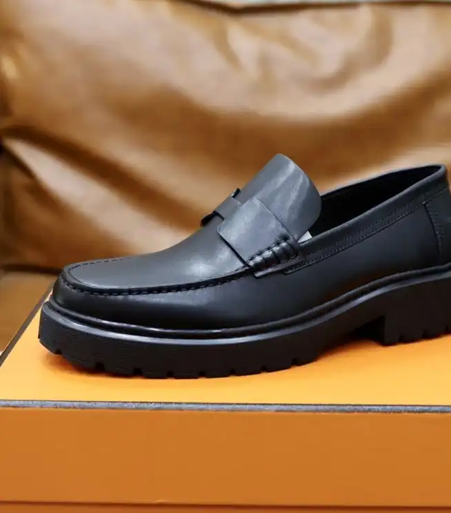 hype Hermes Leather Shoes