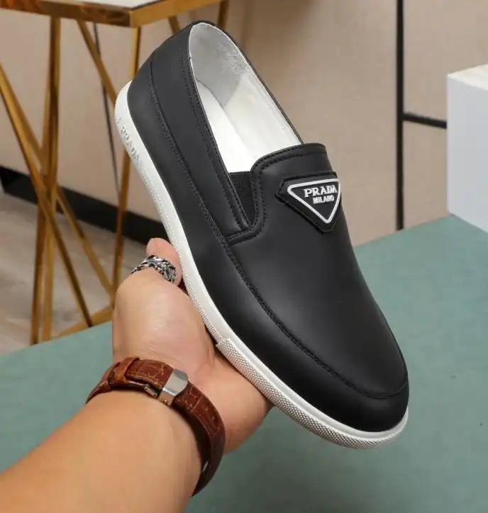 hype Prada Leather Shoes