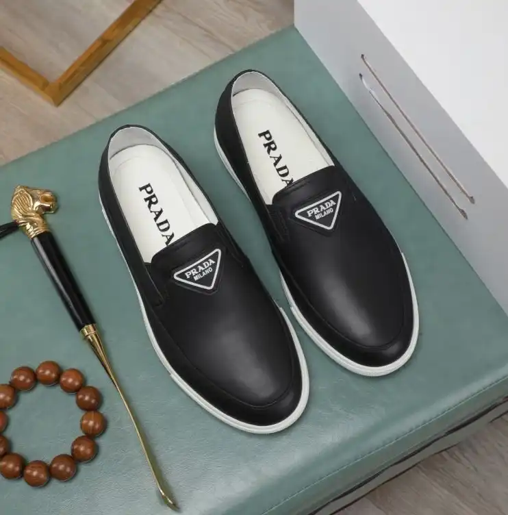 hype Prada Leather Shoes