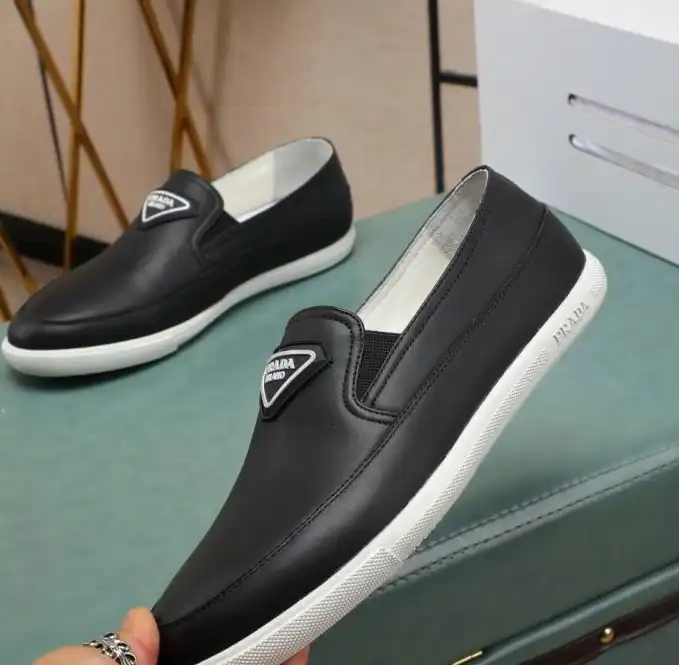 hype Prada Leather Shoes