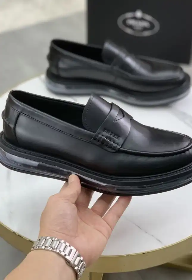 hype Prada Leather Shoes