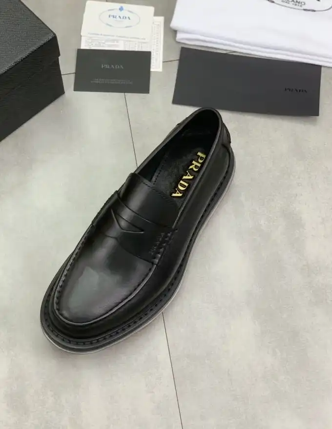 hype Prada Leather Shoes