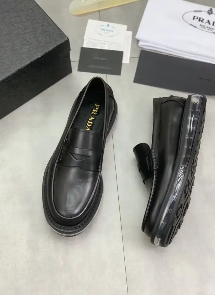 hype Prada Leather Shoes