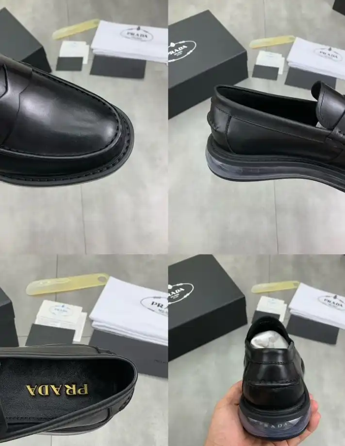 hype Prada Leather Shoes