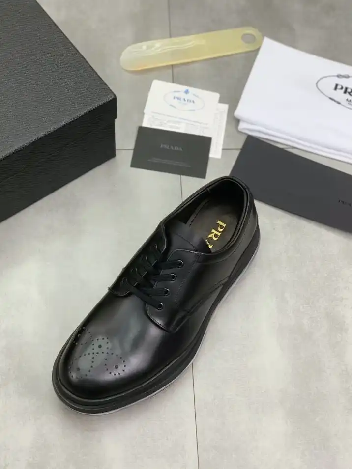 hype Prada Leather Shoes