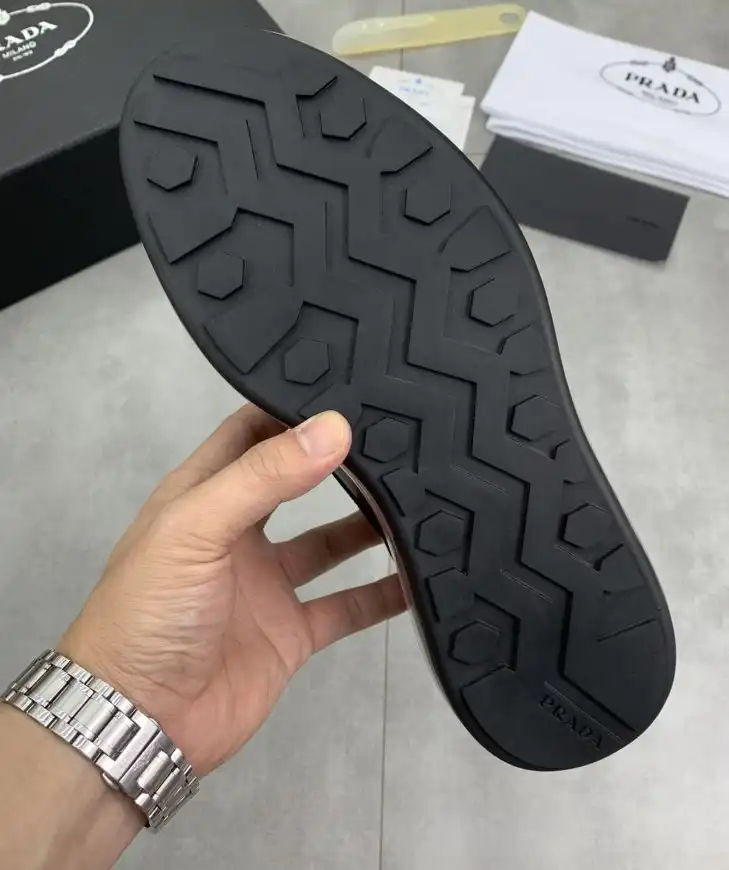 hype Prada Leather Shoes