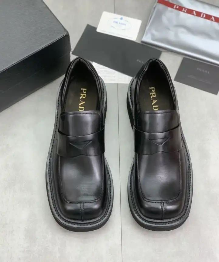 hype Prada Leather Shoes