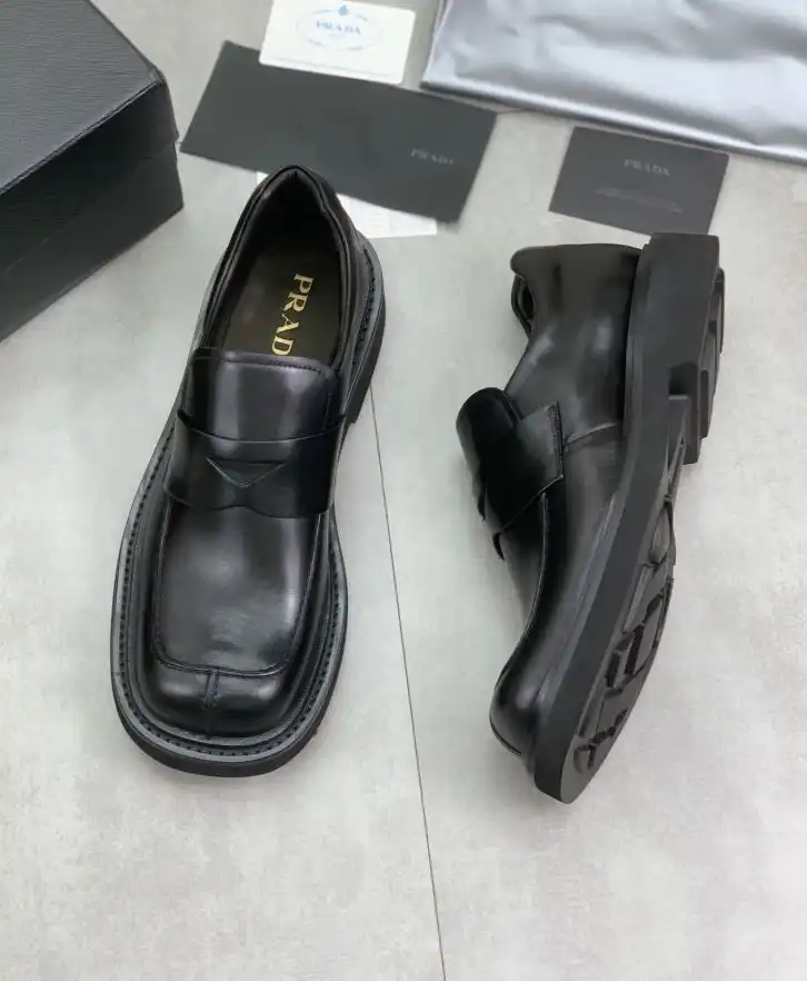 hype Prada Leather Shoes