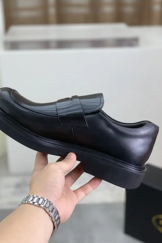 hype Prada Leather Shoes