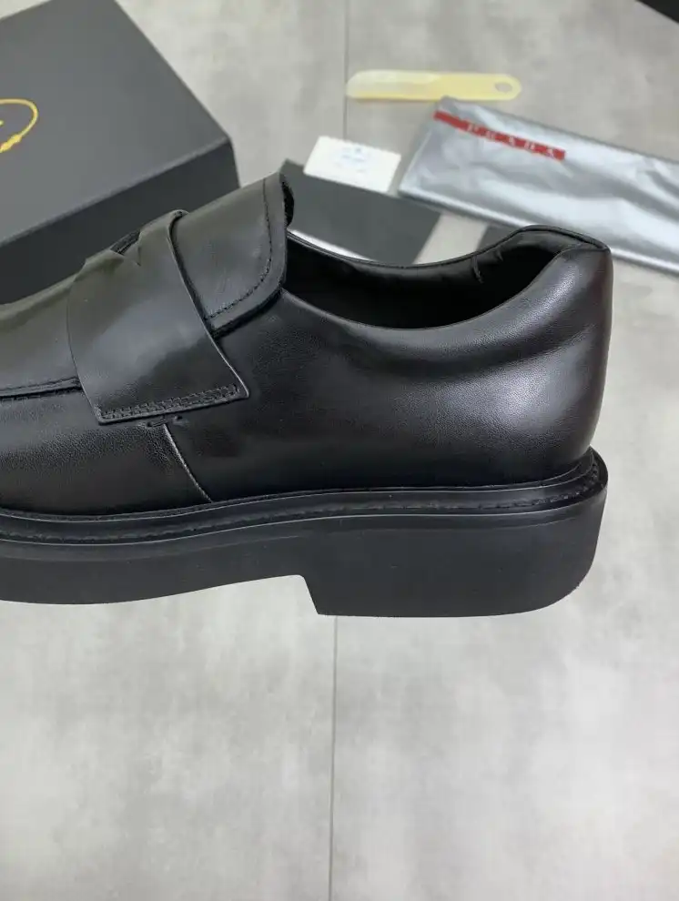 hype Prada Leather Shoes