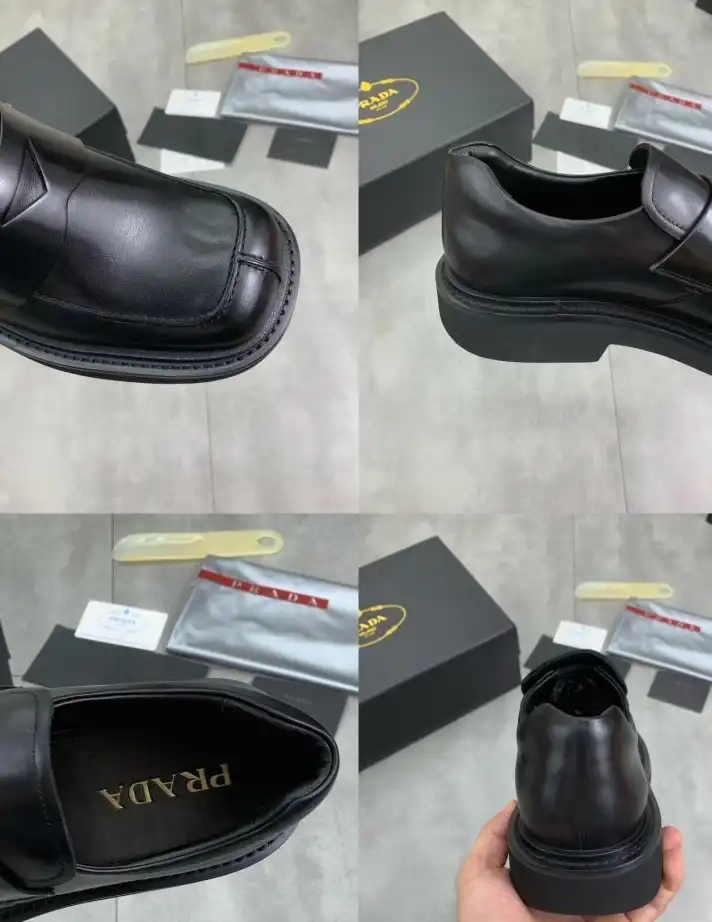 hype Prada Leather Shoes