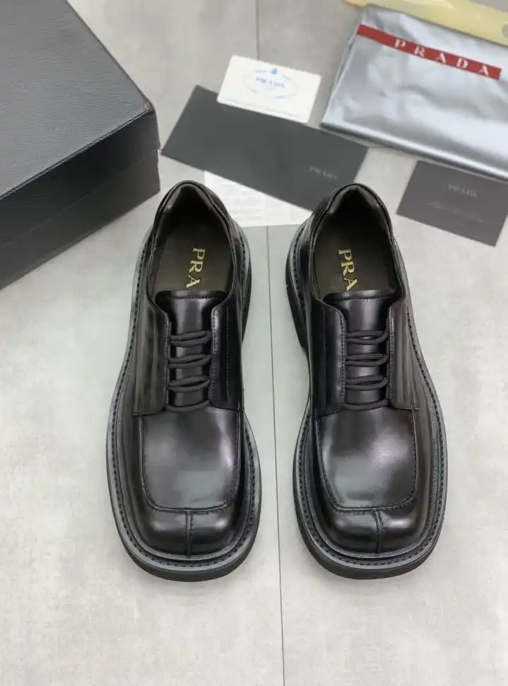 hype Prada Leather Shoes