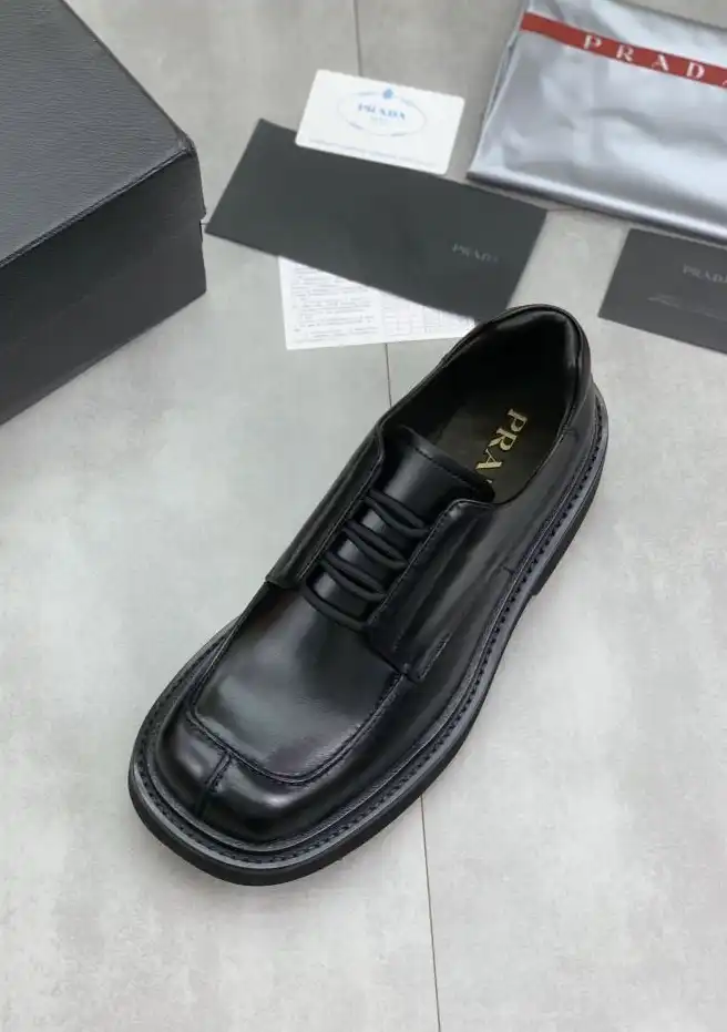 hype Prada Leather Shoes