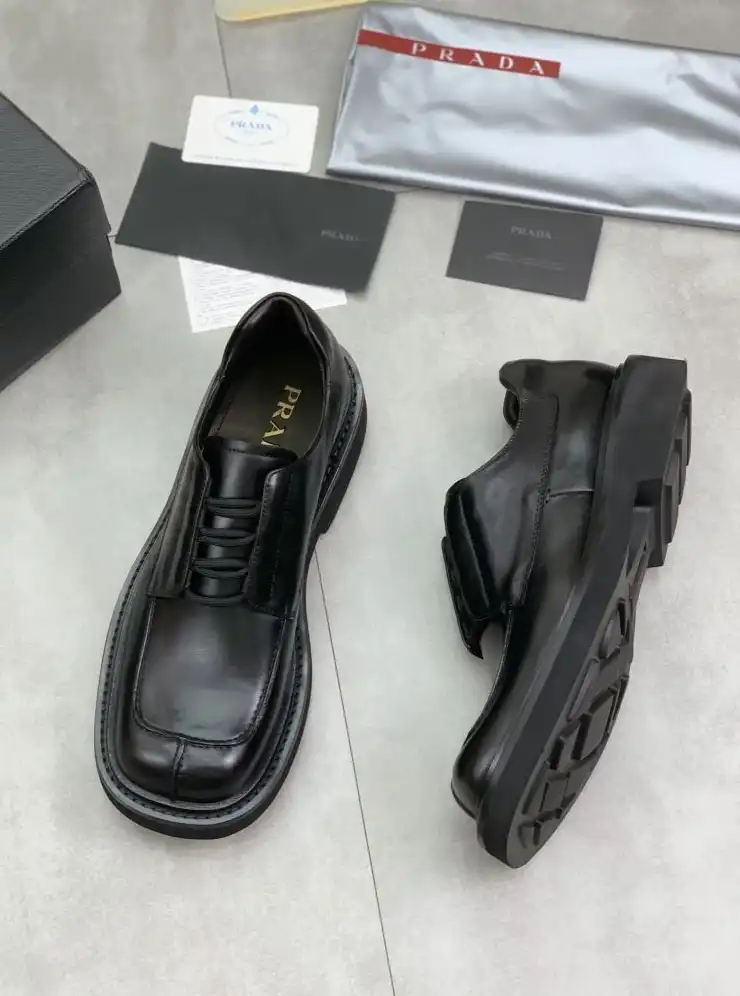 hype Prada Leather Shoes