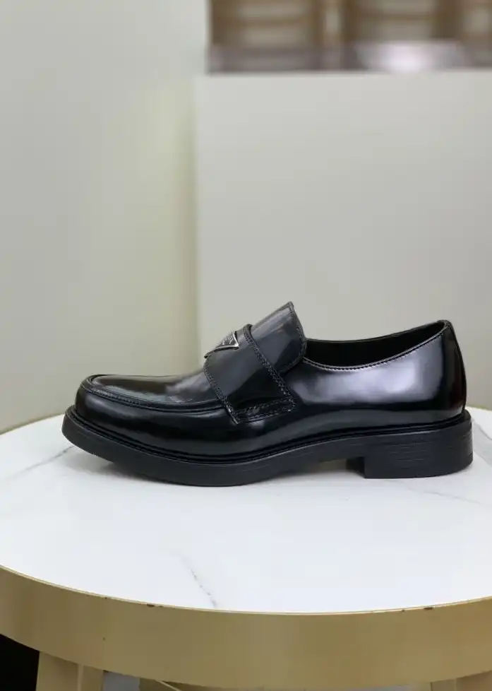 hype Prada Leather Shoes