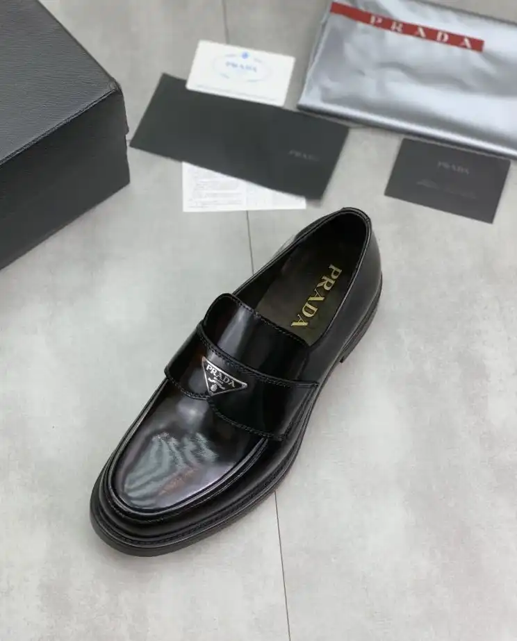 hype Prada Leather Shoes