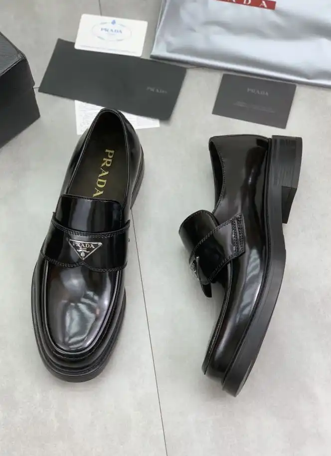 hype Prada Leather Shoes