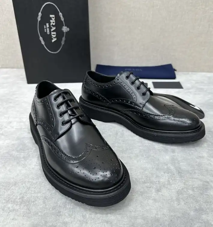 hype Prada Leather Shoes