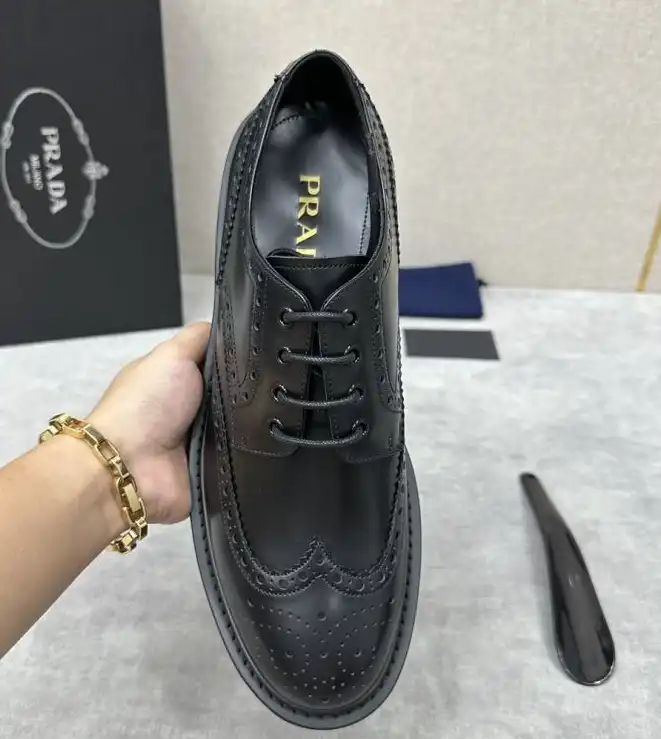 hype Prada Leather Shoes