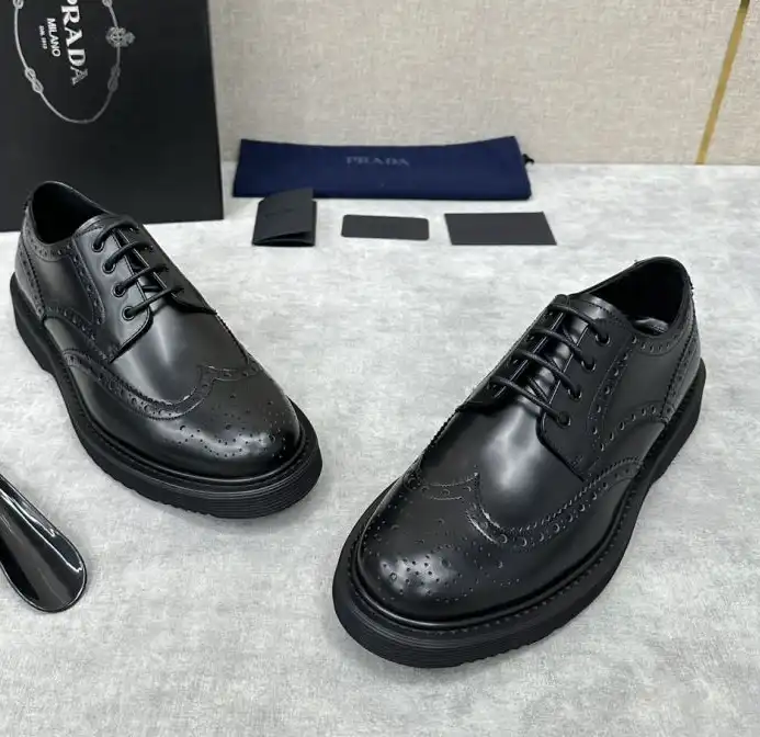 hype Prada Leather Shoes