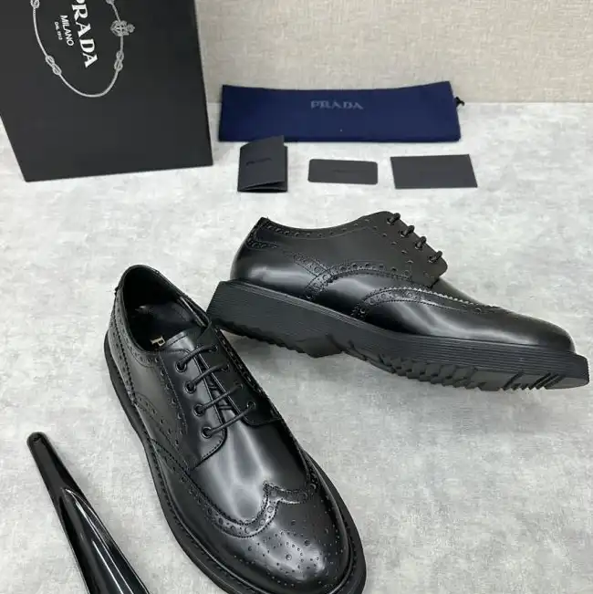 hype Prada Leather Shoes