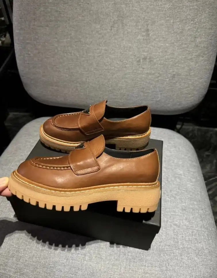 hype Prada Leather Shoes