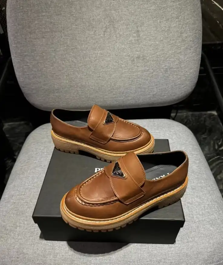 hype Prada Leather Shoes