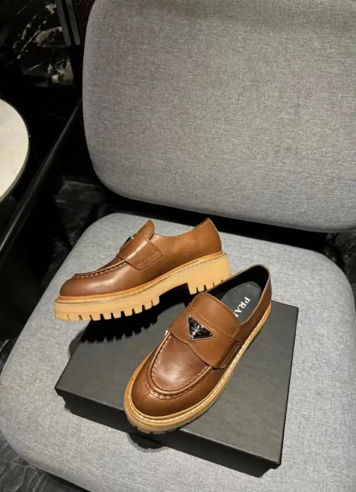 hype Prada Leather Shoes