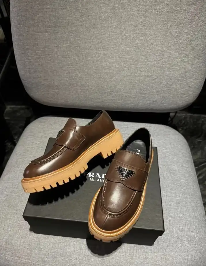 hype Prada Leather Shoes