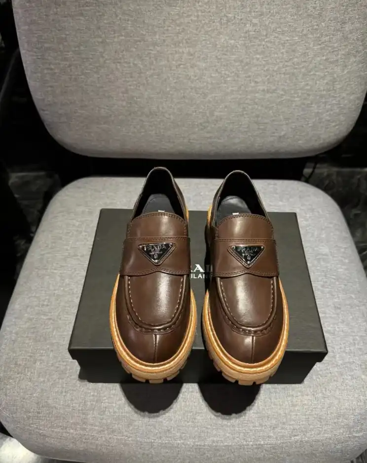 hype Prada Leather Shoes