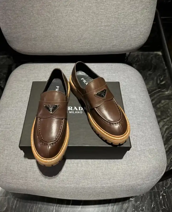 hype Prada Leather Shoes