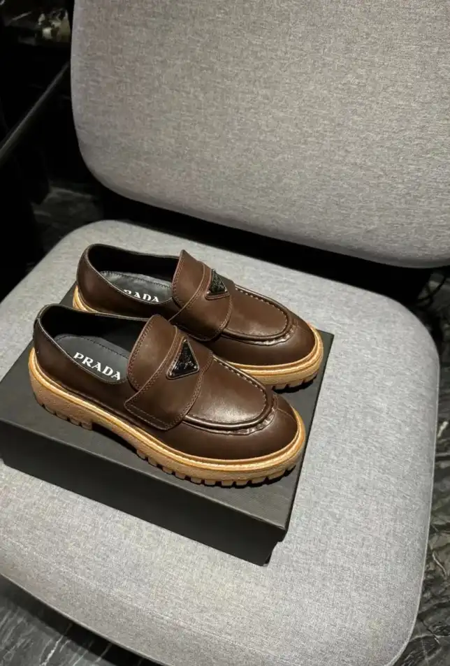 hype Prada Leather Shoes