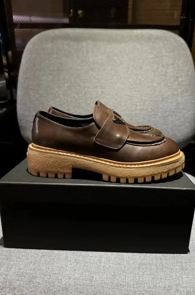 hype Prada Leather Shoes